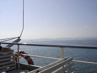 Den See von der F�hre aus fotografiert