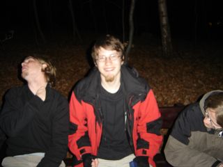 Volker ich und Bj�rn auf der Bank