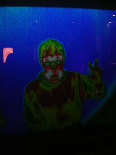 Ich in der W�rmebildkamera