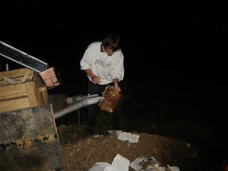 Lochvergr��erung mit dem Hebelgesetz, an der Bauwagendeichsel angewendet