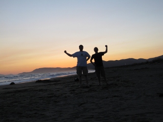 Bj�rn und Christian posen