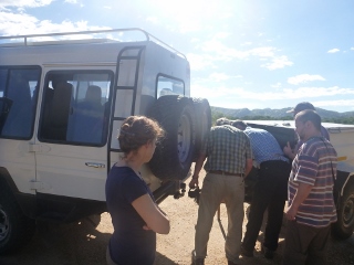 Anh�nger wird abgeh�ngt