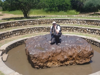 ich auf dem Meteoriten