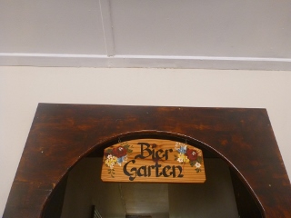 Biergartenschild