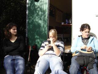 sitzen in Gammelst�hlen